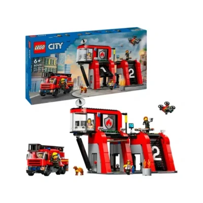 Afbeelding van LEGO 60414 City Brandweerkazerne en brandweerauto Speelgoed