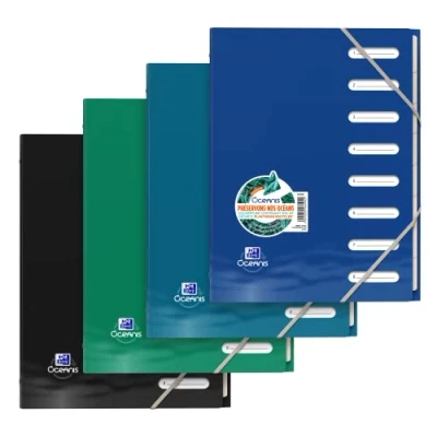 Afbeelding van Sorteermap Oxford Oceanis A4 8p PP opaak assorti