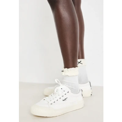 Afbeelding van Pepe Jeans BEN Fresh Sneakers laag, Dames, Maat: 36, White Textiel/ synthetisch