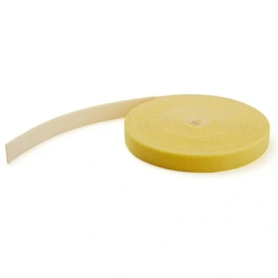 Image de StarTech.com Rouleau de ruban à bouclettes auto grippantes 15,2 m jaune Gestion des cables Reutilisable (HKLP50YW) Fermeture adhésive 15.24 pour P/N: HKLP50, HKLP50BL, HKLP50GN, HKLP50RD