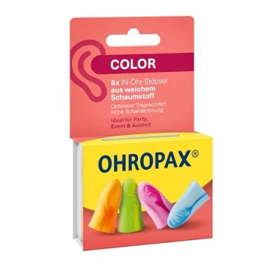 Afbeelding van Ohropax, Gehoorbescherming, Bescherming tegen kleurruis (8 x)