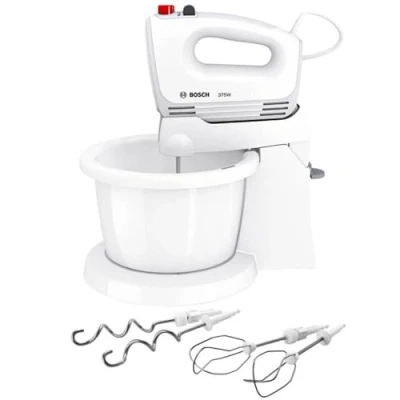 Afbeelding van Bosch MFQ2600W CleverMixx Handmixer Incl mengkom 375W Wit