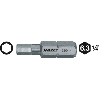 Afbeelding van HAZET 2204 3 Schroefbit Nikkel Chroom Molybdeenstaal