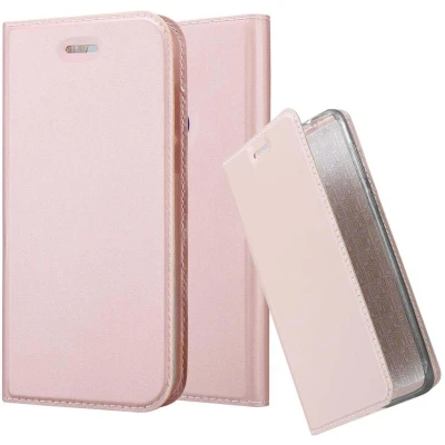 Afbeelding van Cadorabo Hoesje geschikt voor Honor 8 / PREMIUM in CLASSY ROSE GOUD Beschermhoes met magnetische sluiting, standfunctie en kaartvakje Book Case Cover Etui