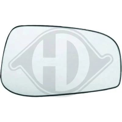 Afbeelding van DIEDERICHS 7660126 Spiegelglas rechts VOLVO: S60 I, V70 2, S80 I