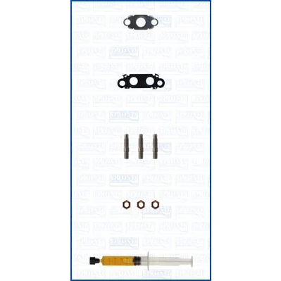 Afbeelding van AJUSA JTC11995 Turbocharger, montageset with studs, syringe oil Met pakkingen montagehandleiding LAND ROVER: Range Rover 3