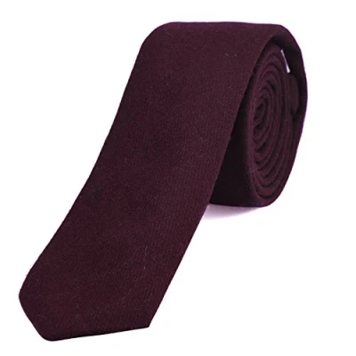 Afbeelding van DonDon stropdas heren katoenen 6 cm, Lila., Eén maat