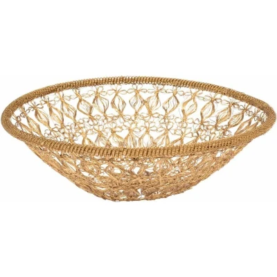 Afbeelding van Dutchbone Schaal Filo Ovaal 40x16x8cm naturel kleur 0.3kg