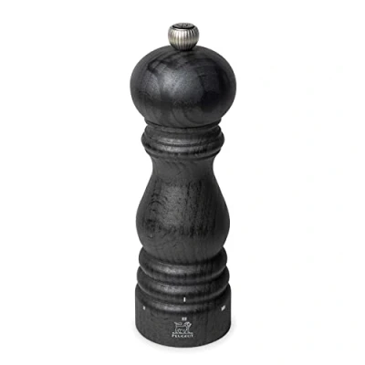 Image de PEUGEOT Moulin à Poivre Paris u&#039;Select 18 cm 6 Réglages de Moutures Prédéfinies En Bois Labellisé PEFC Fabrication Française Coloris Graphite
