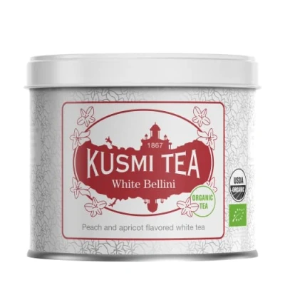 Afbeelding van Kusmi Tea White Bellini Losse Thee 90 Gram Wit