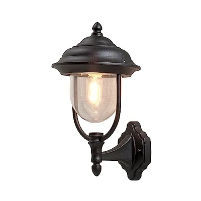 Afbeelding van Konstsmide Parma 7223 750 Buitenlamp (wand) Spaarlamp, LED E27 75 W Zwart