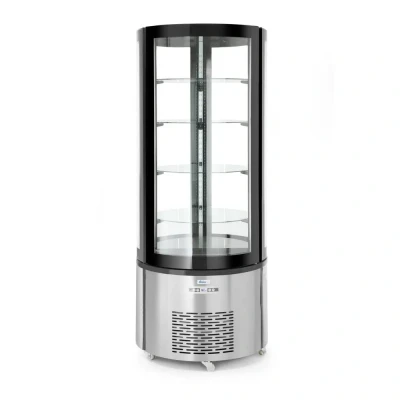 Afbeelding van Ronde Gebaksvitrine, 360 Liter, LED Verlichting, ø680x(H)1750mm Hendi