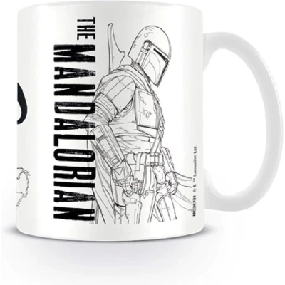 Afbeelding van Star Wars: The Mandalorian Line Art Mug 315ml