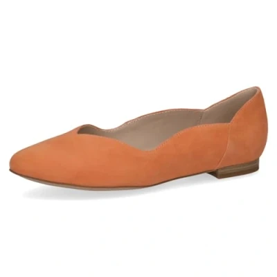 Afbeelding van Caprice Dames 9 22200 42 Damespumps, Oranje suède.