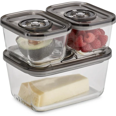 Afbeelding van CASO VacuBoxx Eco Set van Glas 3 delig incl accessoires
