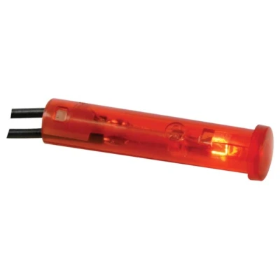 Afbeelding van Ronde 7mm Signaallamp 12V Rood