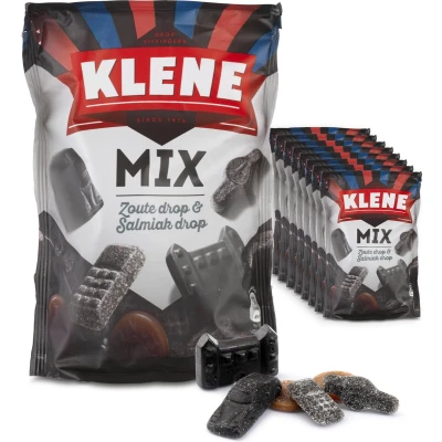 Afbeelding van Klene Zoute &amp; Salmiak Mix 8x300g