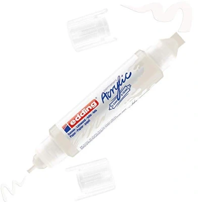 Afbeelding van edding 5400 Acrylic Marker wit 1 ST 2 3/5 10mm / 4 5400922