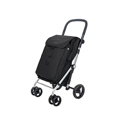 Afbeelding van Carlett CLASSIC Family LETT470 Cooler Boodschappentrolley Koelvak 4 wielen Opvouwbaar 36 L Vulcano Zwart