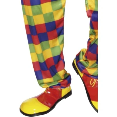 Afbeelding van Clowns schoenen rood/geel oversized shoes