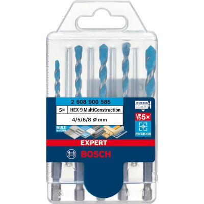 Image de BOSCH 2608900585 Expert HEX 9 Jeu de mèches MultiConstruction 4/5/6/6/8 mm 5 pièces