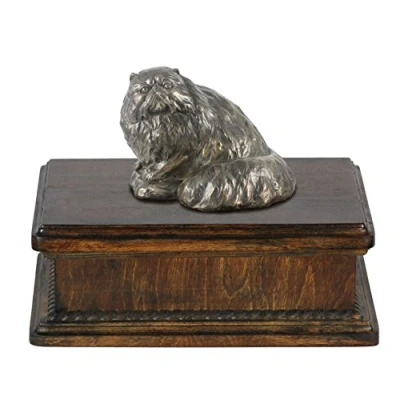 Afbeelding van Elegante urn hond voor hondenas met beeldje van Engelse Setter