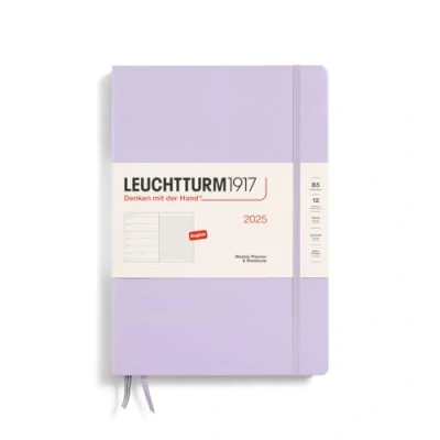 Afbeelding van LEUCHTTURM1917 370639 Weekplanner en notitieblok Samenstelling (B5) 2025 Paars In het Engels