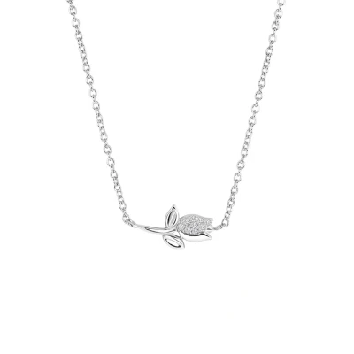 Afbeelding van Lucardi Ketting silvercoloured, Dames, Maat: 43, Silver coloured