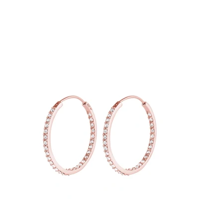 Afbeelding van Elli Basic Oorbellen, Dames, Maat: One Size, Rose gold coloured