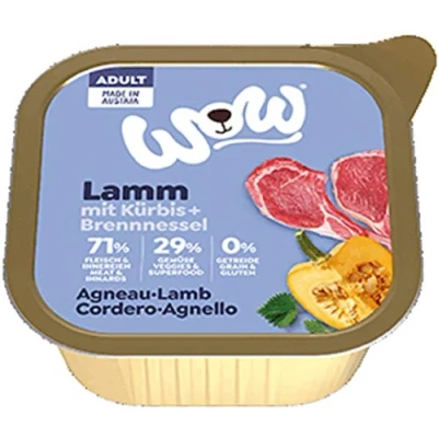 Afbeelding van WOW! Adult hondenvoer kuipje lam 11 x 150 g