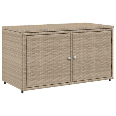 Afbeelding van vidaXL Tuinkast 110x55x60,5 cm poly rattan beige