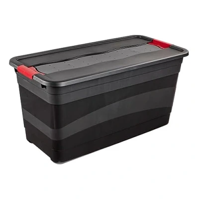 Afbeelding van Transportbox Met Deksel 80x40x40 83 L Zwart Eckhart Keeeper 10830
