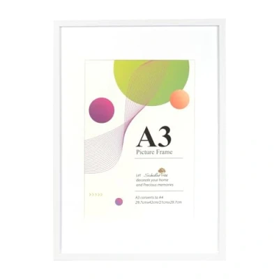 Afbeelding van Scholar Tree A3 fotolijst wit 29,7 x 42 cm houten met A4 passe partout wandophanging
