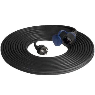 Afbeelding van Rubber Verlengsnoer voor buitengebruik IP44 spatwaterdicht 30 Meter Oliebestendig H07RN F (3 x 1,5 mm²)