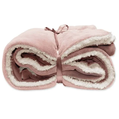 Afbeelding van Plaid Lars l200b150 cm oudroze Unique Living