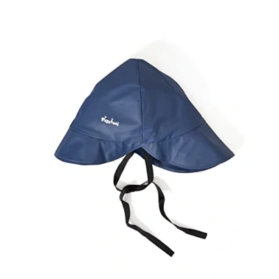 Afbeelding van Playshoes Regenmutze, katoenen voering, uniseks kindermuts (1 stuk), Marineblauwe voering