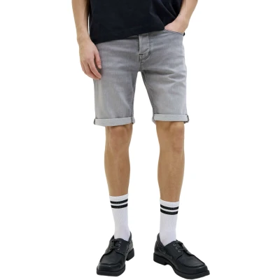 Afbeelding van Jack &amp; Jones RICK Jeansshort, Heren, Maat: XS, Grau