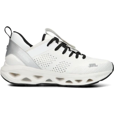 Afbeelding van Steve Madden Surge Sneakers laag, Dames, Maat: 37, White/silver Textiel/ synthetisch