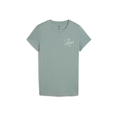 Afbeelding van Puma Tshirt print, Dames, Maat: Medium, Green moon