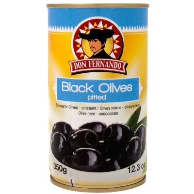 Afbeelding van Zwarte olijven ontpit 350g