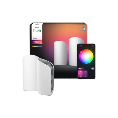 Image de Philips Hue Lampe Murale Play Wall Washer Blanc 2 Pièces