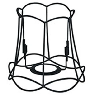 Afbeelding van QAZQA granny frame Retro Lampenkap Ø 150 mm Zwart