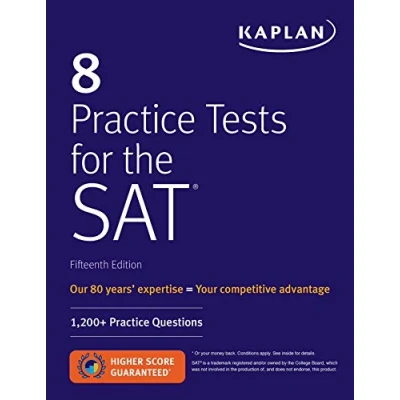 Afbeelding van 8 Practice Tests for the SAT 1,200 Questions Kaplan Test Prep