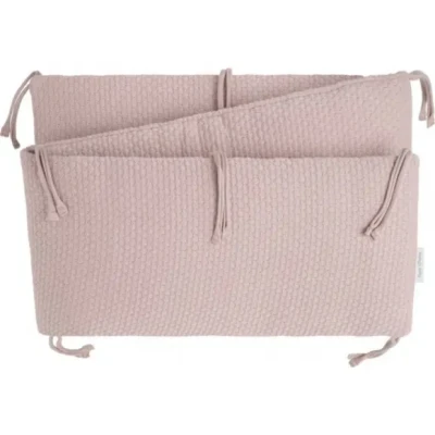 Afbeelding van Baby&#039;s Only Gebreide bedbumper Bedomrander Bedomranding baby Boxbumper Parkomrander Sky Oud Roze 180x30 cm