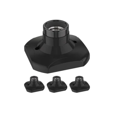 Afbeelding van ledscom.de ELEKTRA plafondlamp/lampfitting, porselein, zwart, 1 x E27 max. 60 W