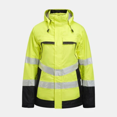 Afbeelding van Jobman 1383 Hi Vis Lined Jacket 65138362 Geel/Zwart