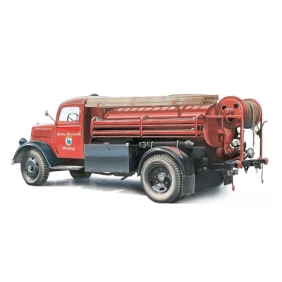 Afbeelding van 1:24 Italeri 3966 Opel Blitz Brandweerwagen Truck Plastic Modelbouwpakket
