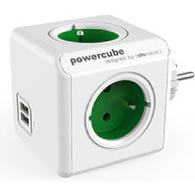 Afbeelding van Allocacoc PowerCube® Original USB Type E (Belgium/France) / Green