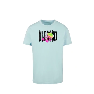 Afbeelding van Mister TEE Tshirt print, Heren, Maat: Small, Ocean blue