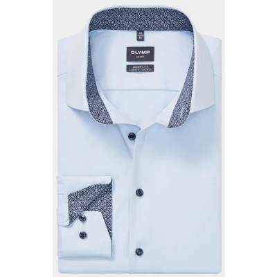 Afbeelding van OLYMP Overhemd Luxor 24/Seven Modern Fit Bleu / ice blue 39